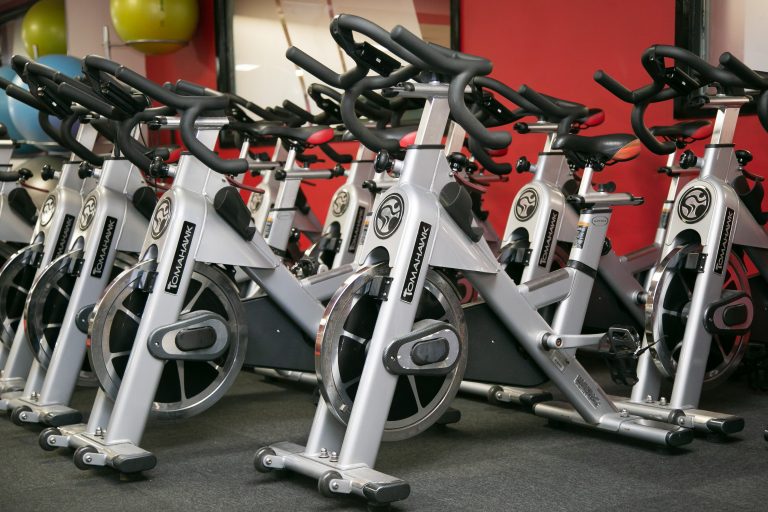 Spin bikes at Fit Club Northwood Hills